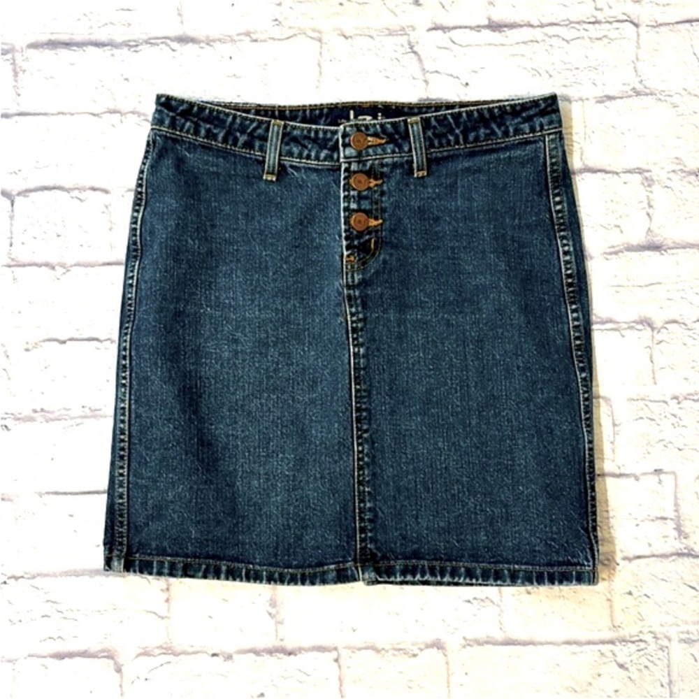 Vintage lei Blue Denim Mini Jean Skirt 100% Cotton - Size Juniors 5